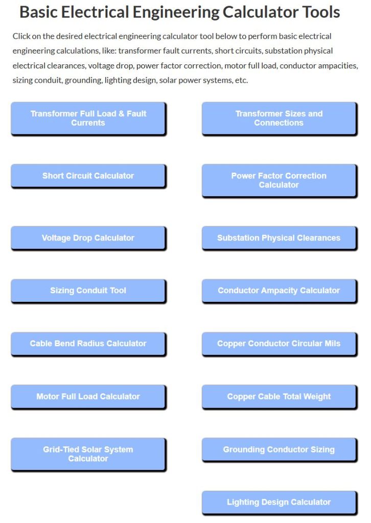 Elec-Eng-Calc-Tools